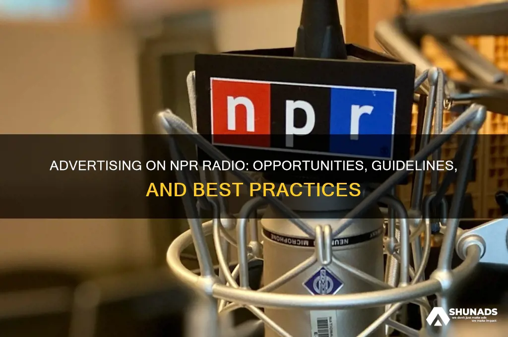 can you advertise on npr radio