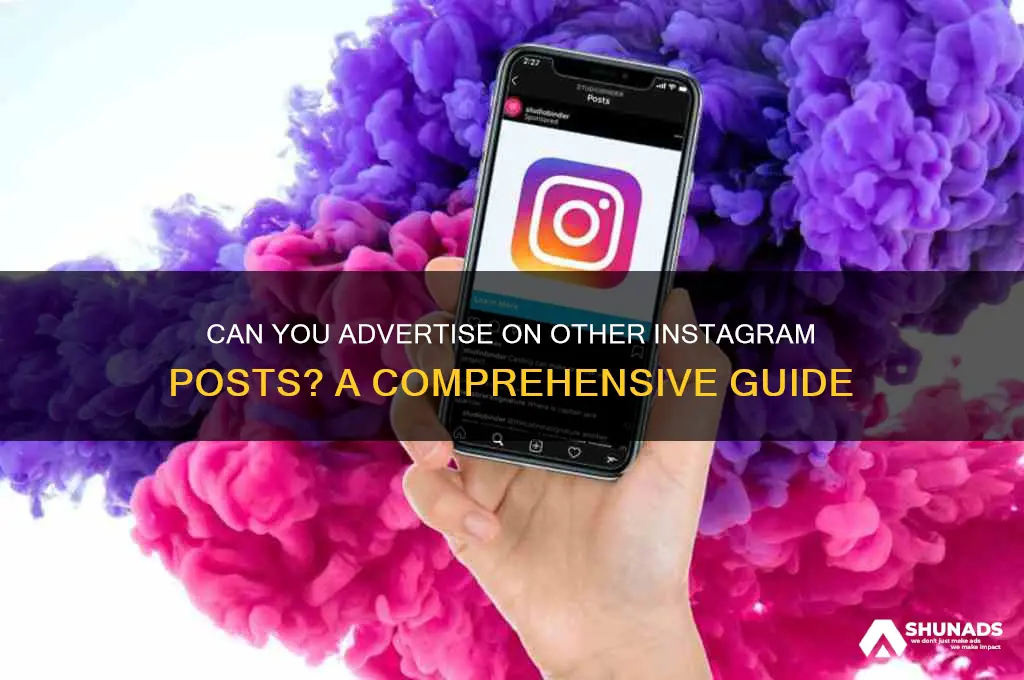 can you advertise on other insagram posts