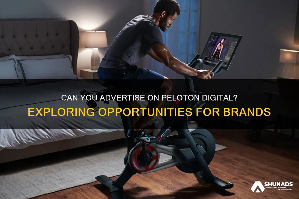 can you advertise on peloton digital