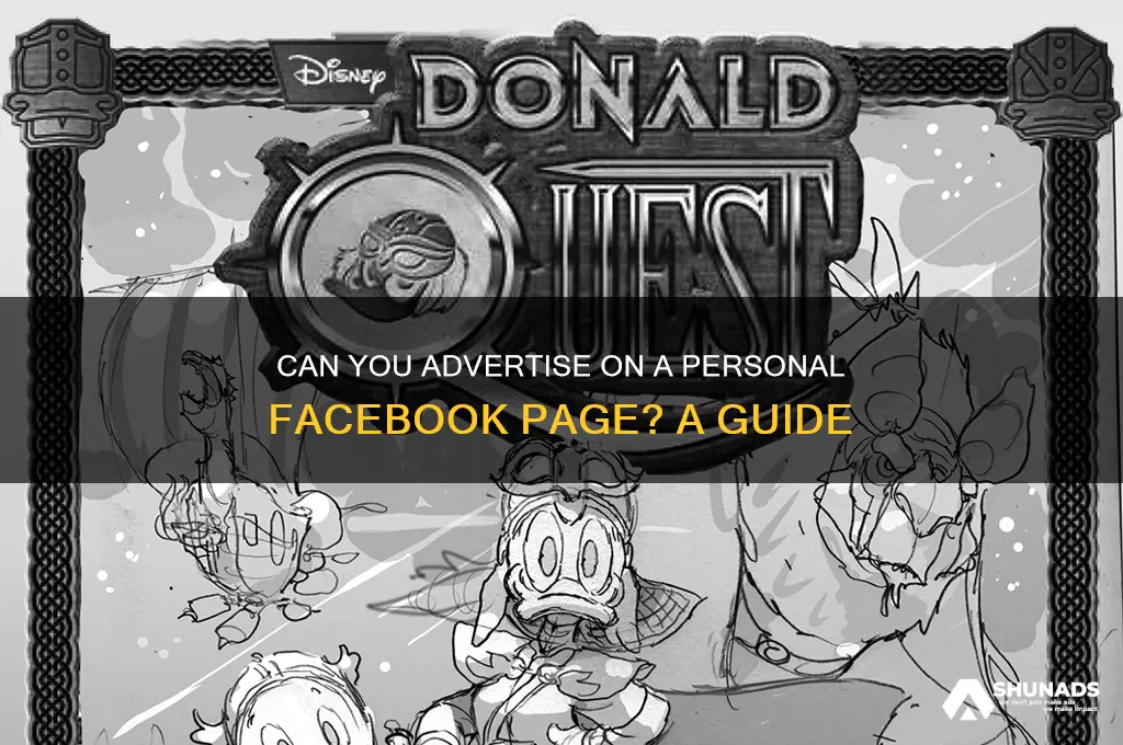 can you advertise on personal facebook page