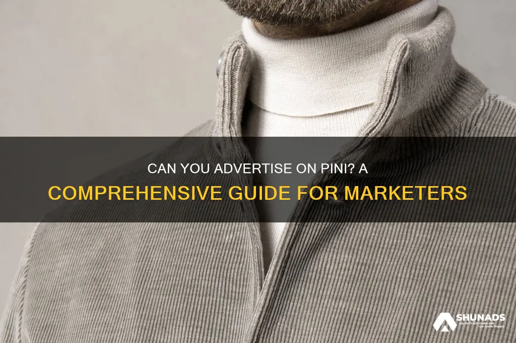 can you advertise on pini