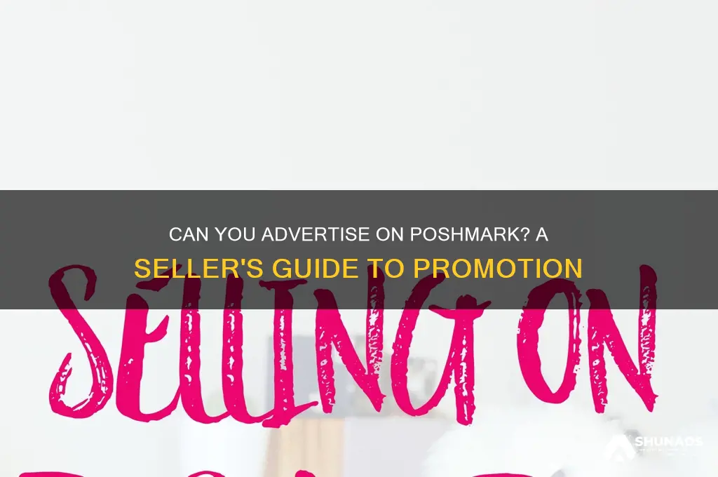 can you advertise on poshmark