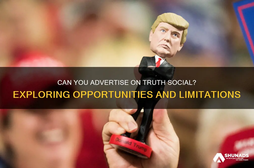 can you advertise on truth social
