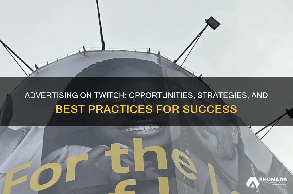 can you advertise on twitch