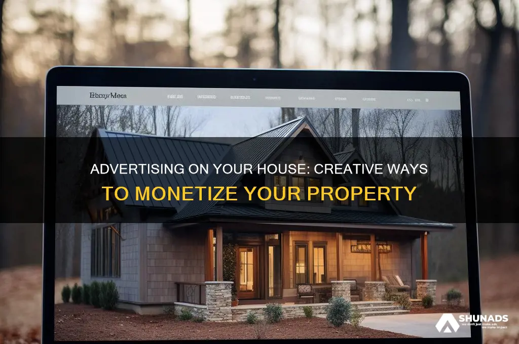 can you advertise on your house