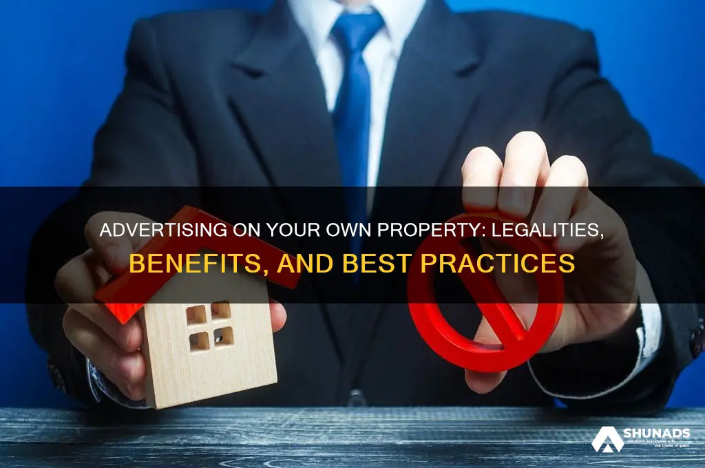 can you advertise on your own property