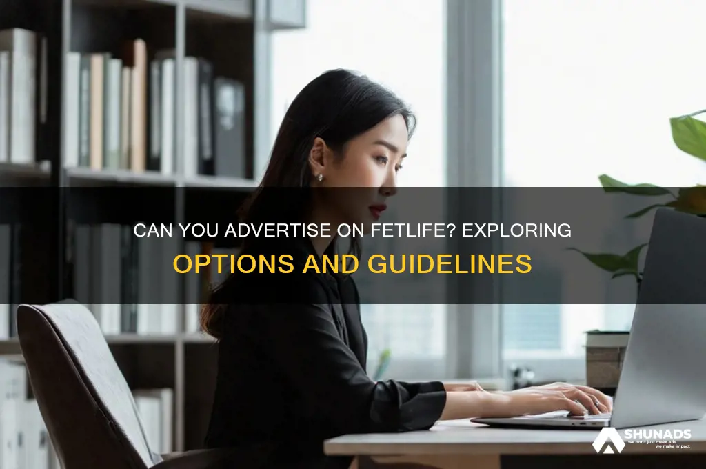 can you advertise onfetlife