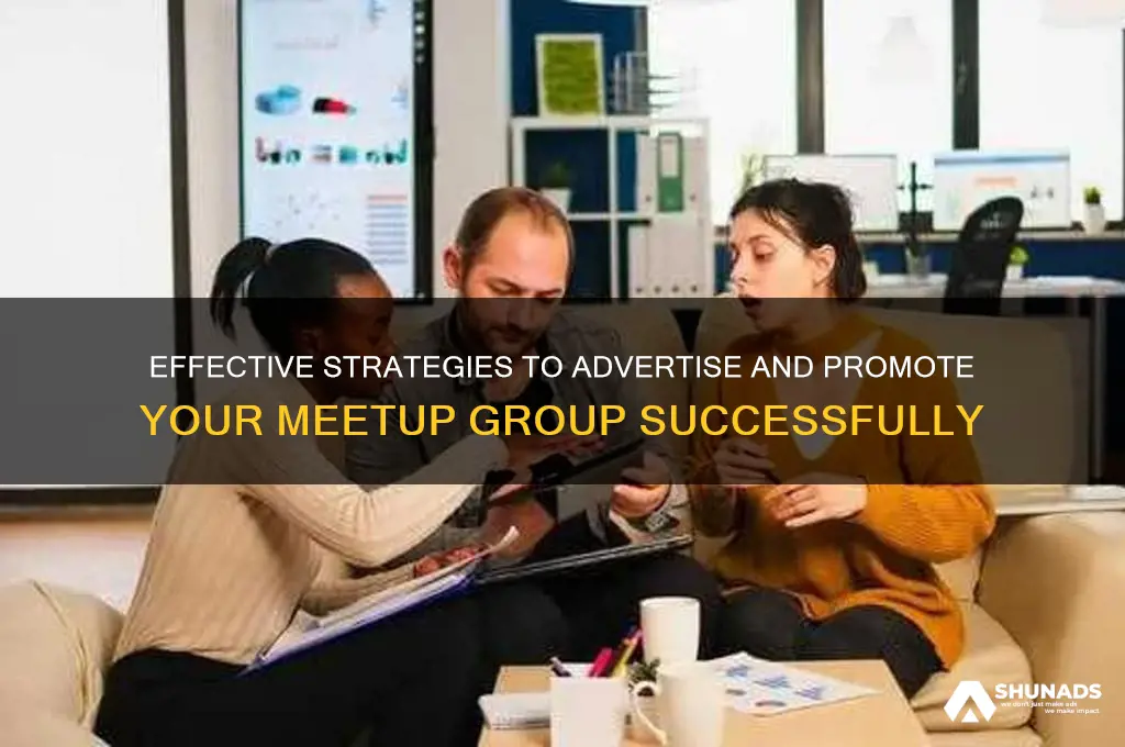 can you advertise or promote a group on meetup
