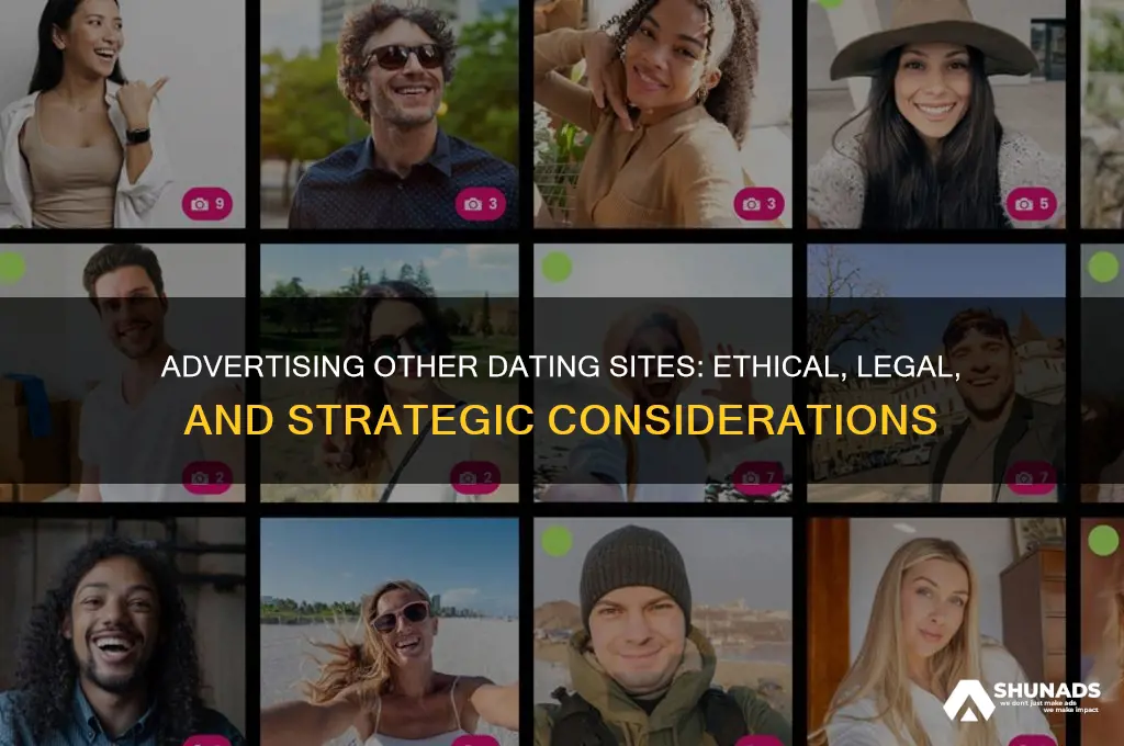 can you advertise other dating sites