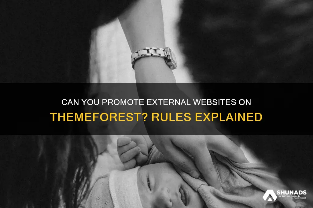 can you advertise other websites in themeforest