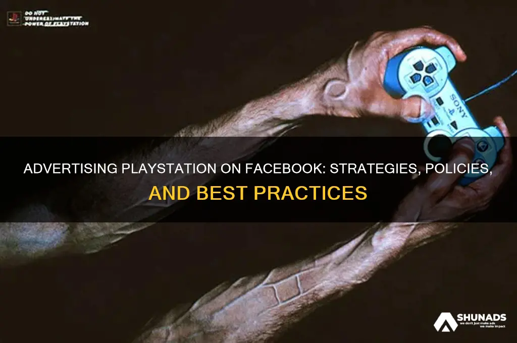 can you advertise playstation on facebook