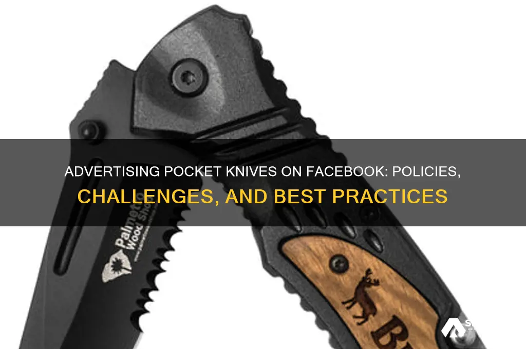 can you advertise pocket knives on fb