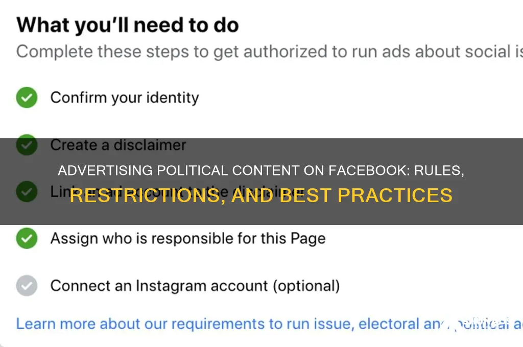 can you advertise political content on facebook