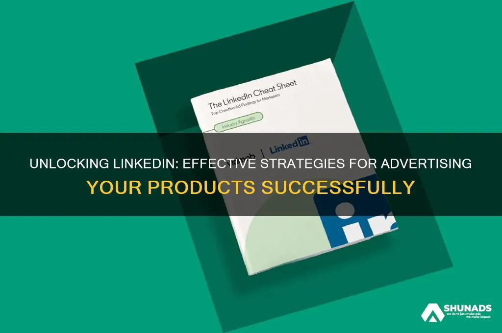 can you advertise products on linkedin