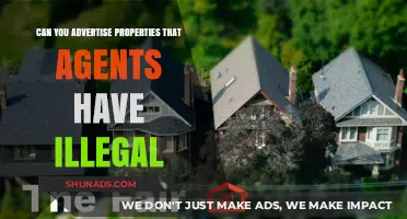 Is It Legal to Advertise Properties Involved in Agents' Illegal Activities?