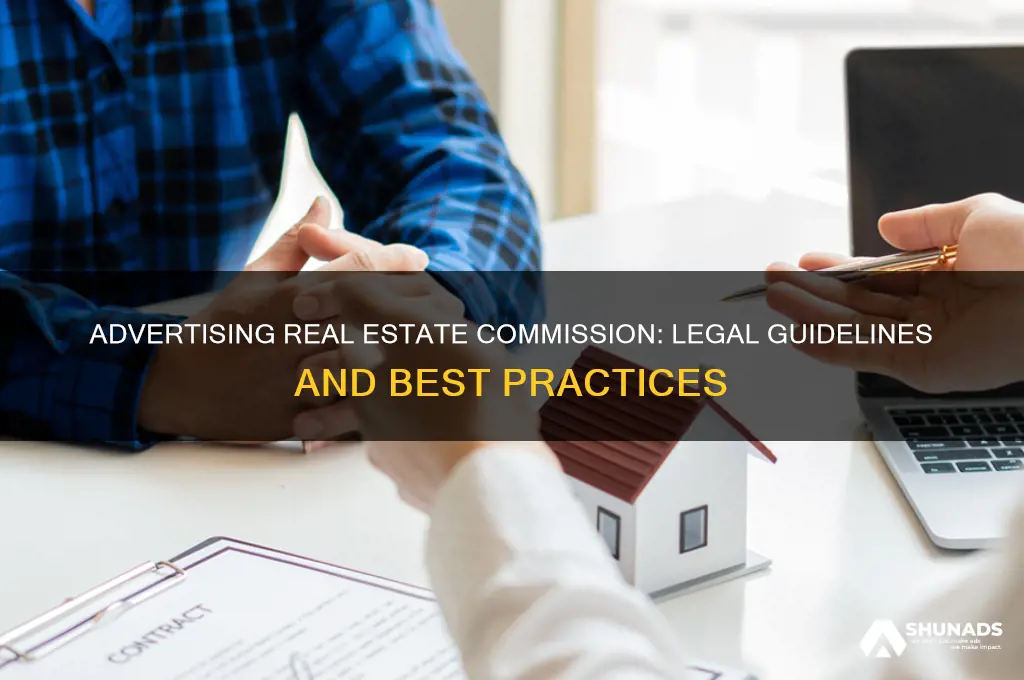 can you advertise real estate commission