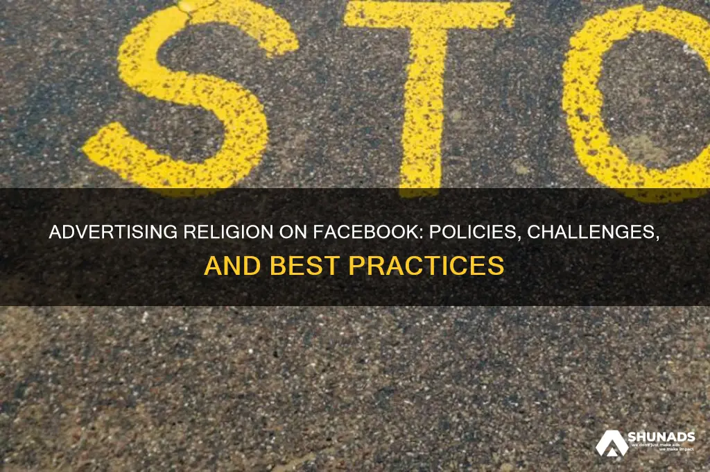 can you advertise religion on facebook