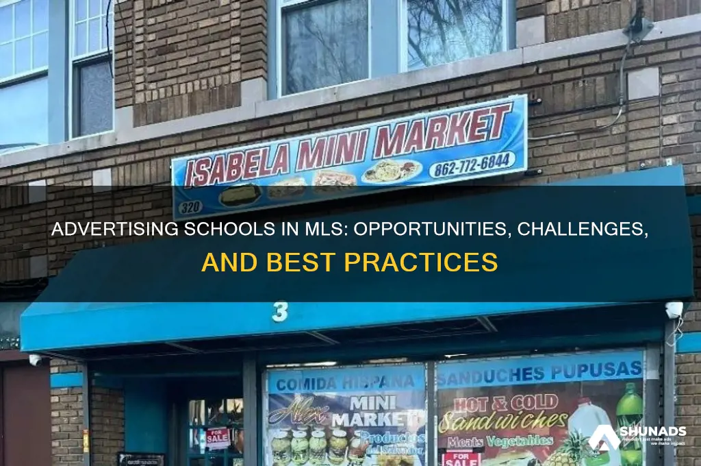 can you advertise schools in mls