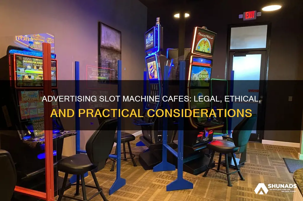 can you advertise slot machine cafes