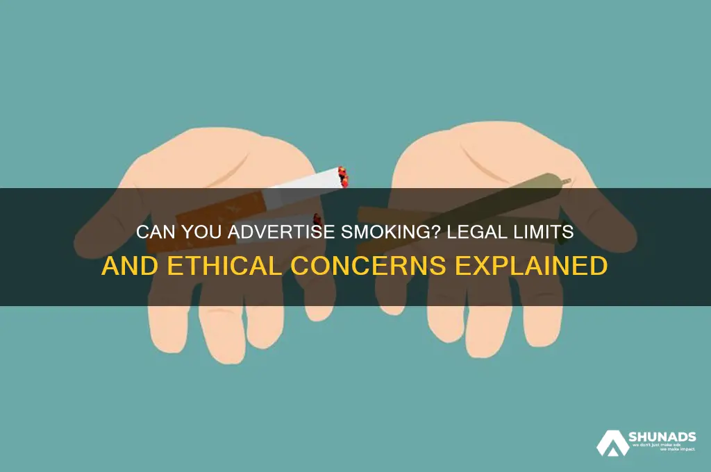 can you advertise smoking