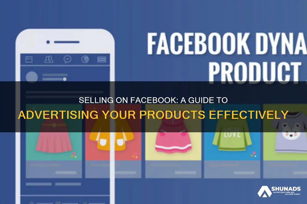 can you advertise things for sale on facebook