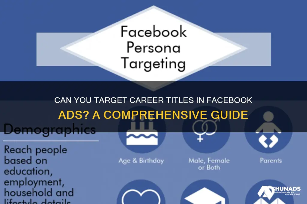 can you advertise to a career title on facebook