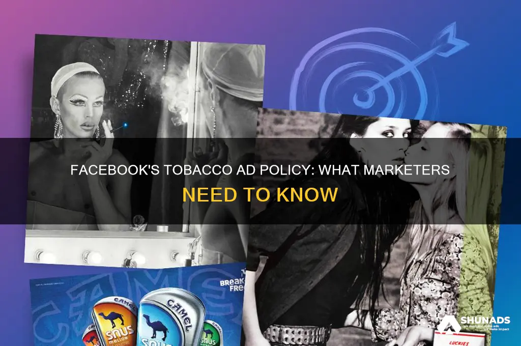 can you advertise tobacco on facebook