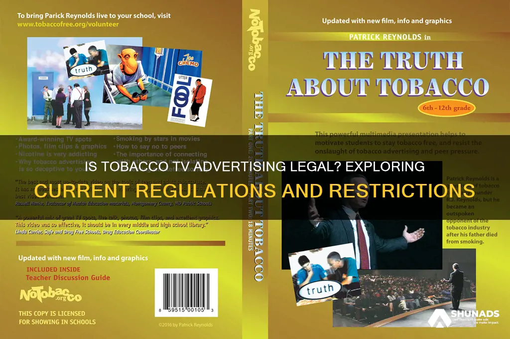 can you advertise tobacco on tv