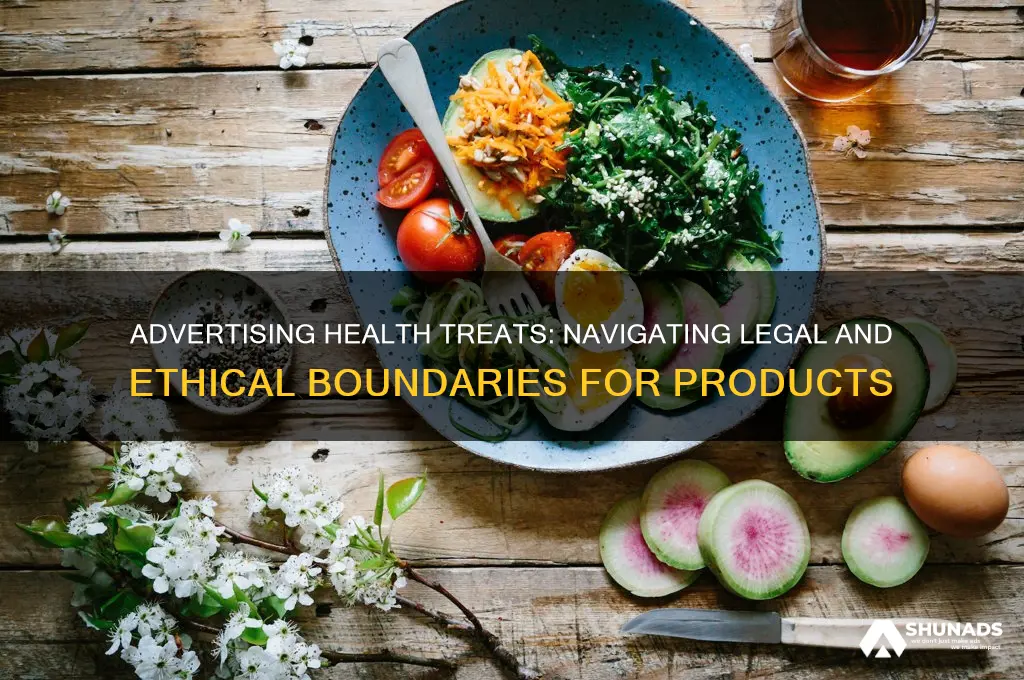 can you advertise treat for health products