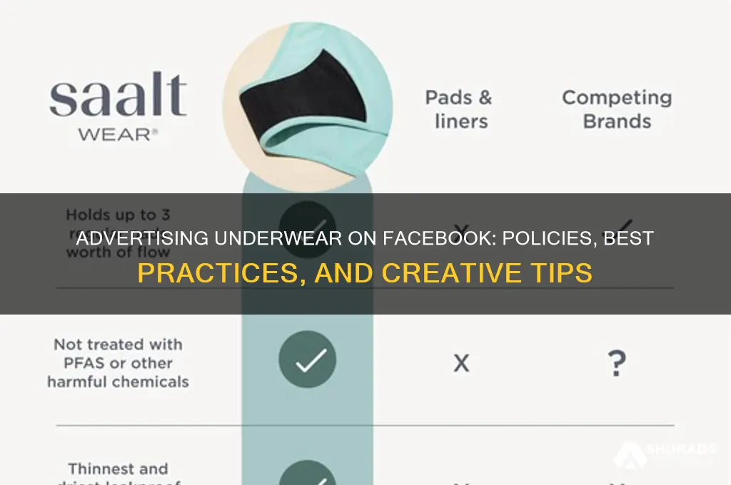 can you advertise underwear on facebook