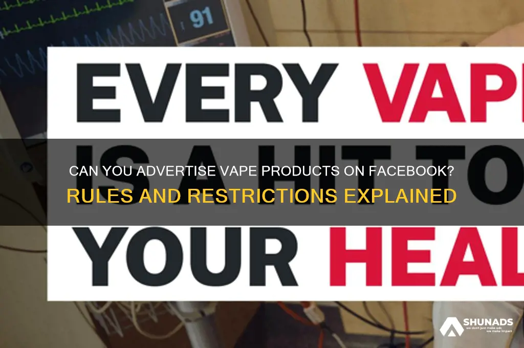 can you advertise vape products on facebook