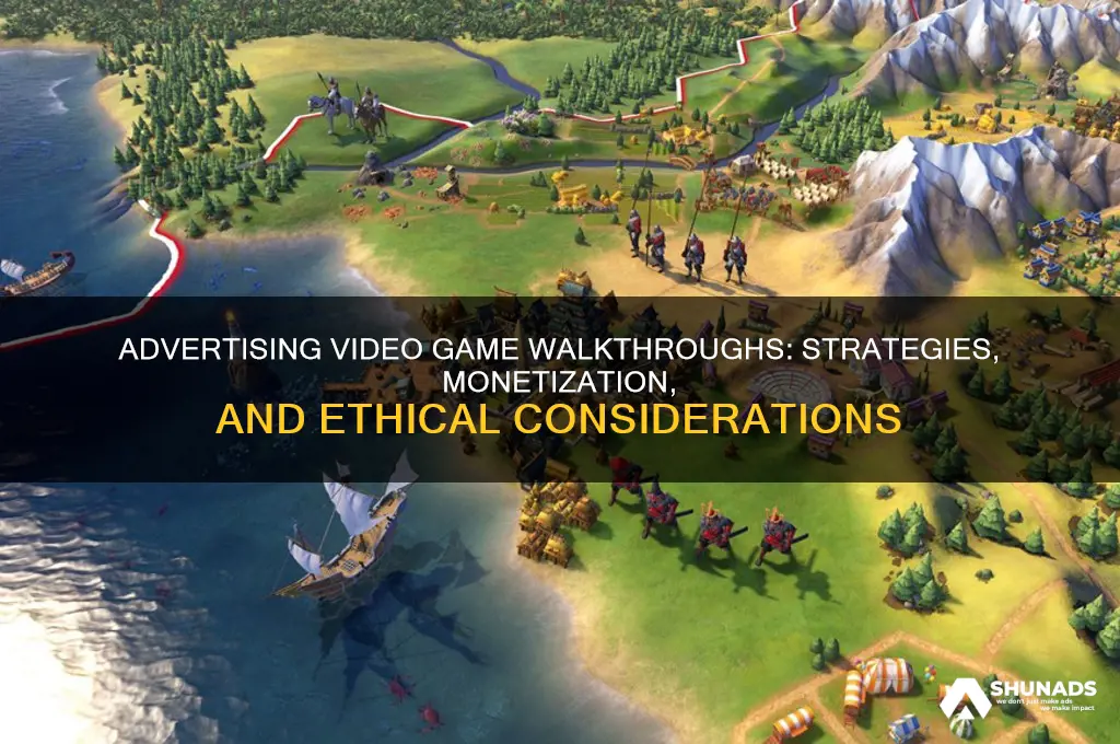 can you advertise video game walkthrough