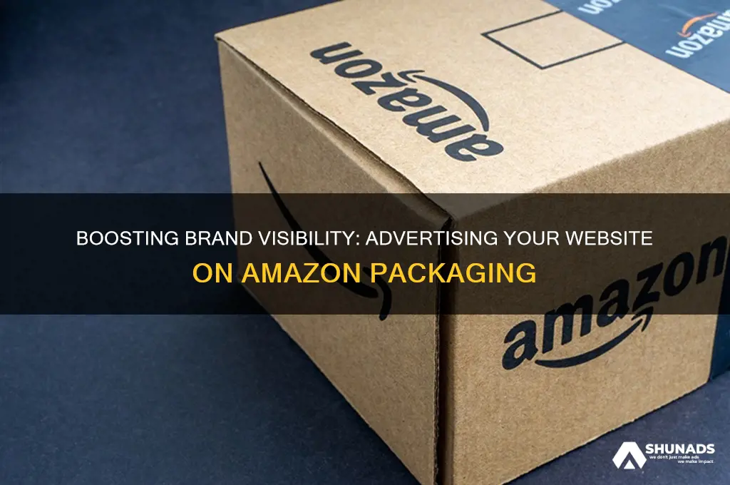 can you advertise website on packaging you sell on amazon