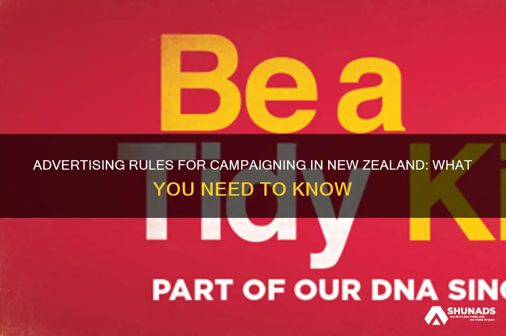 can you advertise while campaigning in new zeland