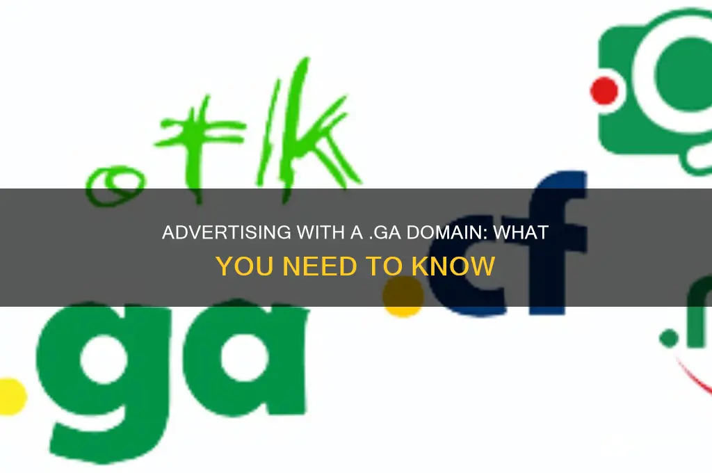 can you advertise with a ga domain