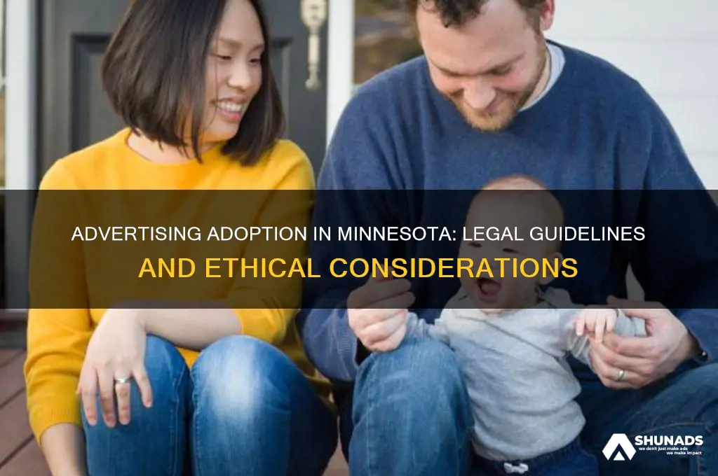 can you advertise your adoption in mn