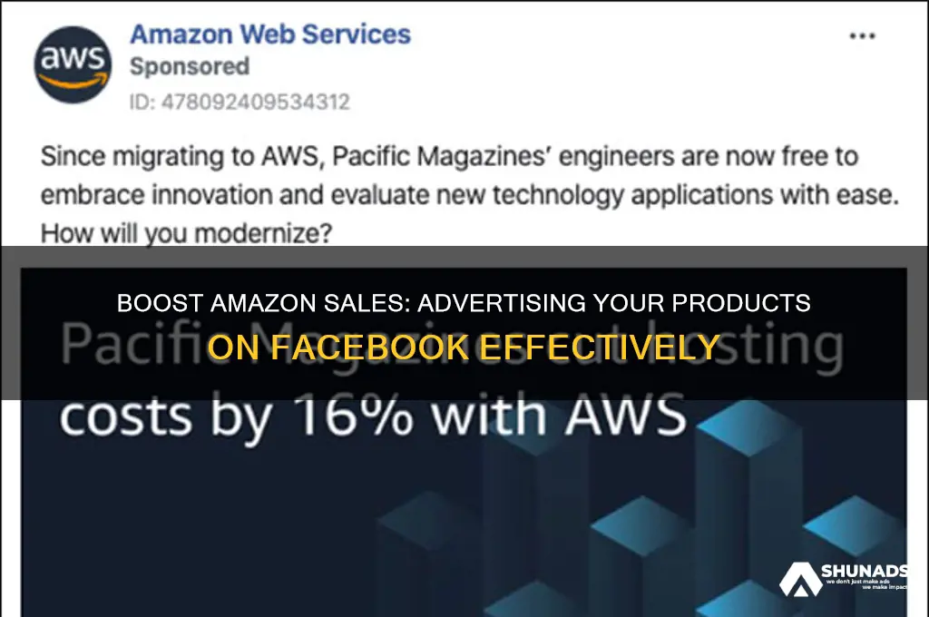 can you advertise your amazon product on facebook