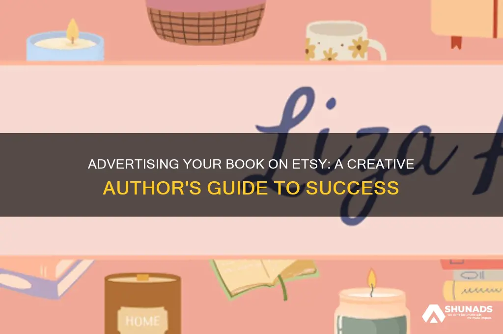 can you advertise your book on etsy