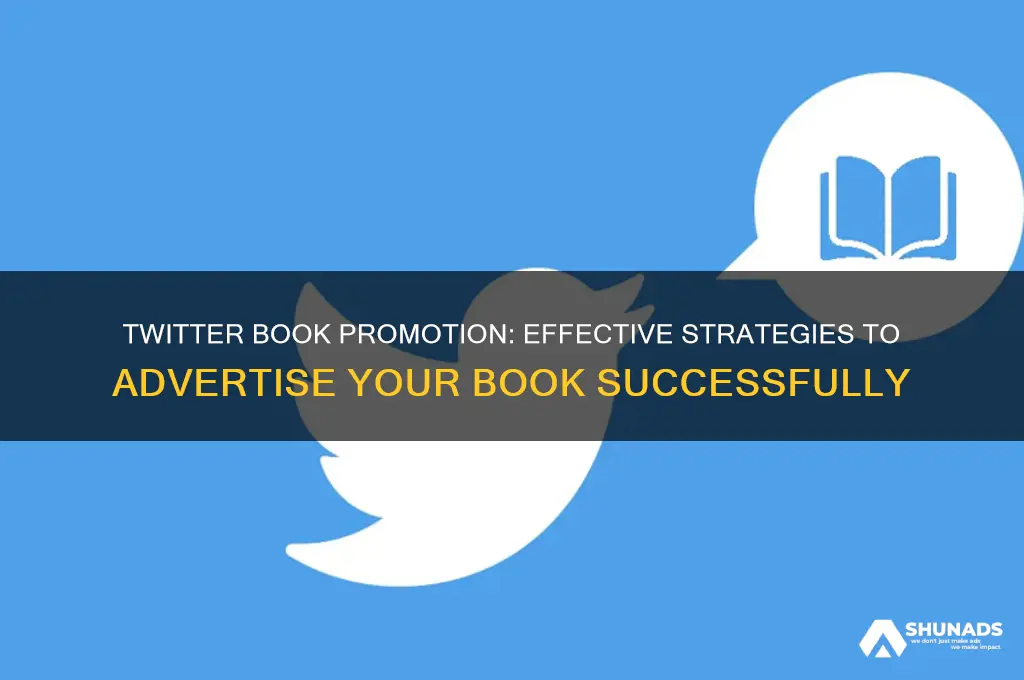 can you advertise your book on twitter