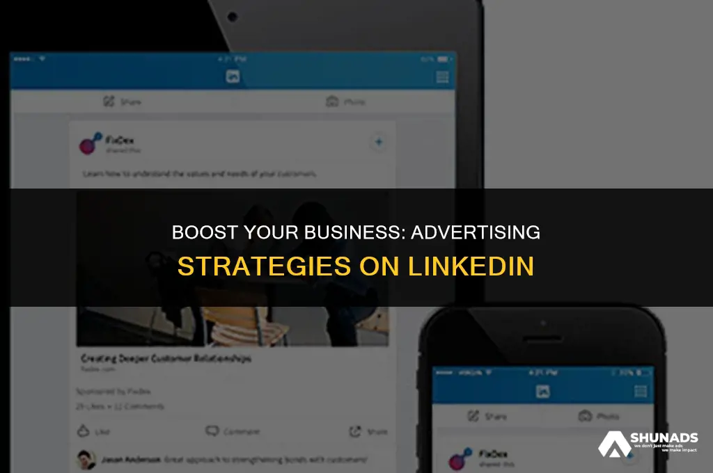 can you advertise your business on linkedin