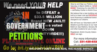 Advertising Your Business in Government Petitions: Legal or Off-Limits?