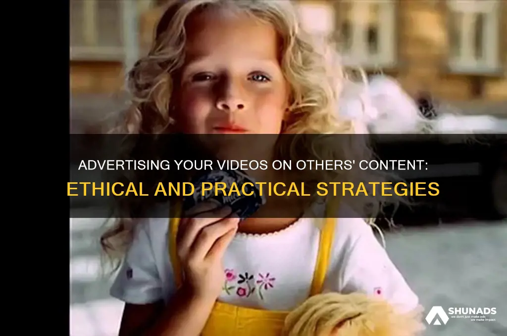 can you advertise your videos on someone elses video