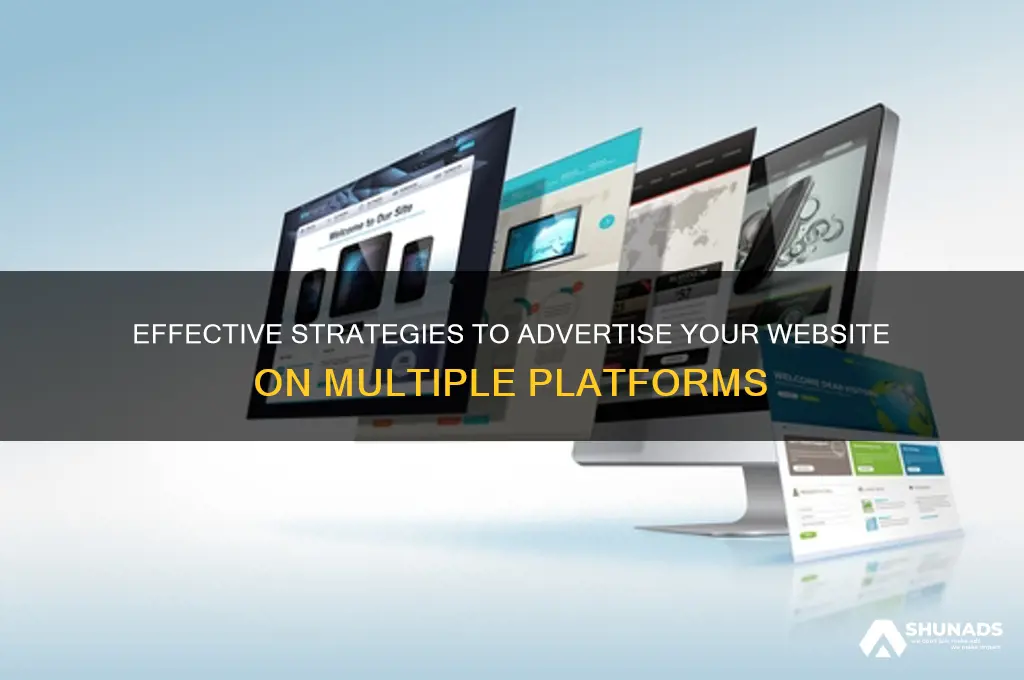 can you advertise your website on