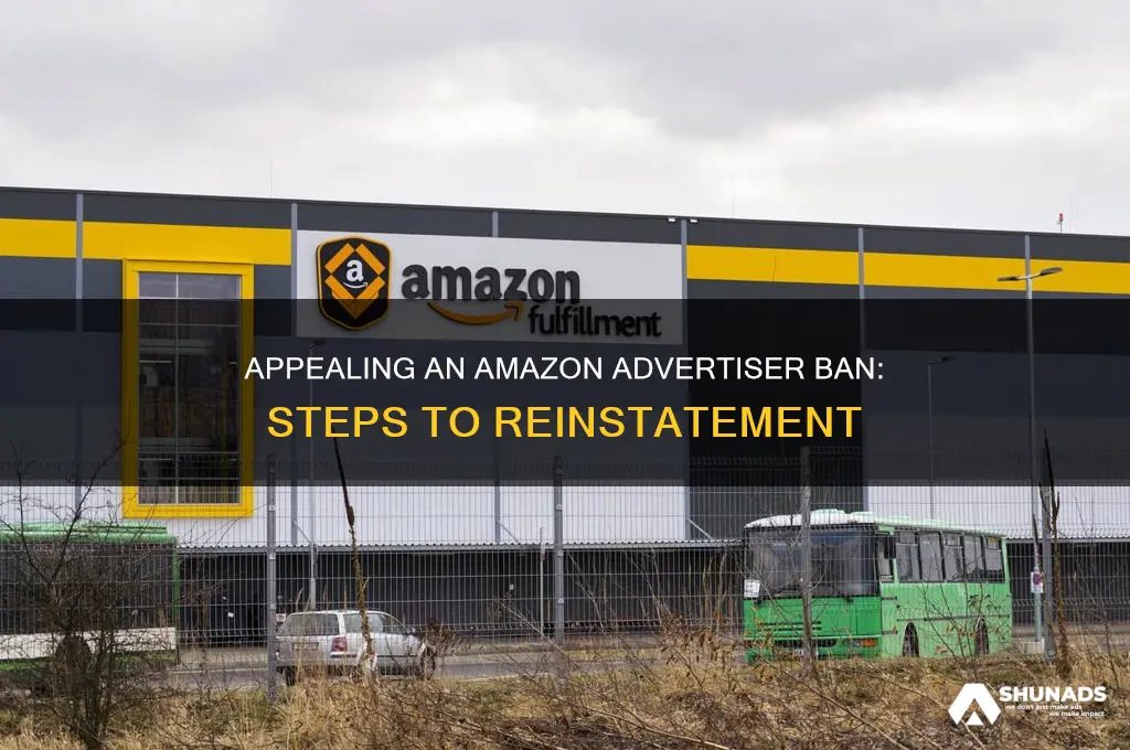 can you appeal amazon banning you as an advertiser