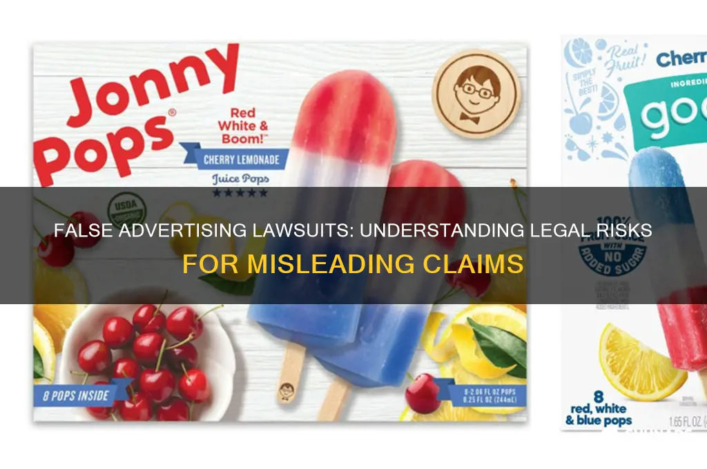 can you be sued for false advertising