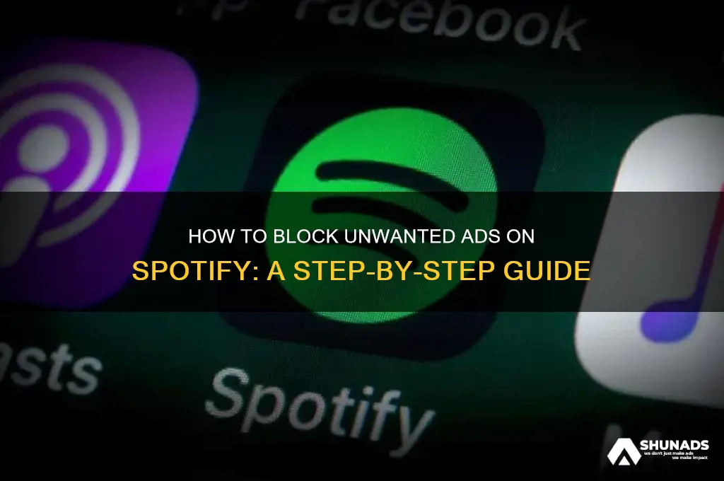 can you block specific advertisers on spotify