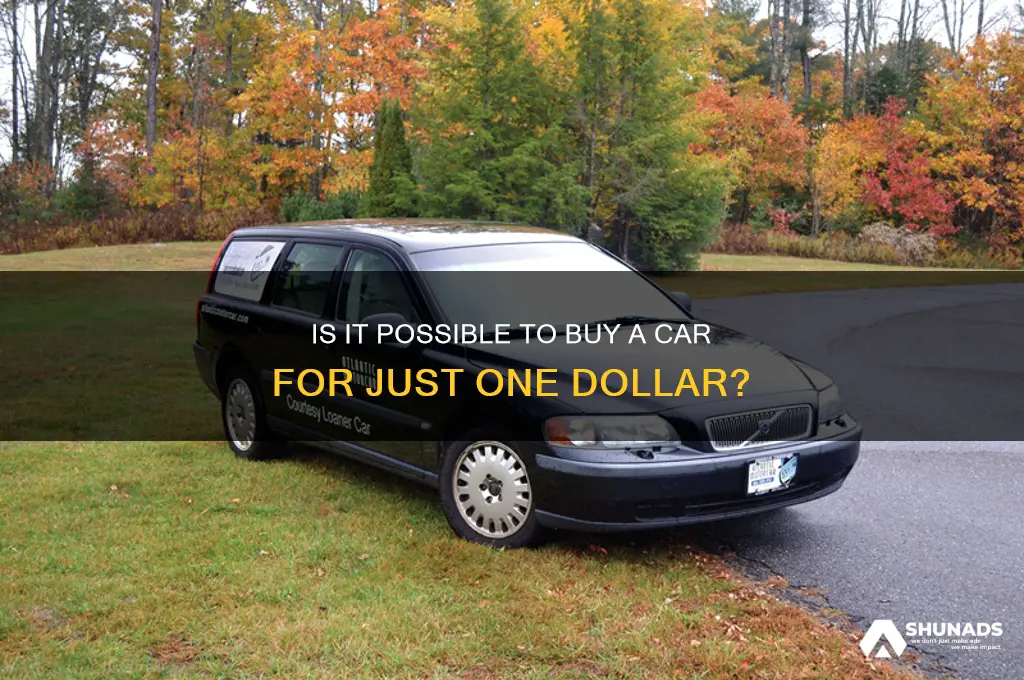 can you buy a car for a dollar at advertised