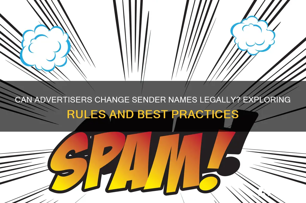 can you change the name of sender in advertisement