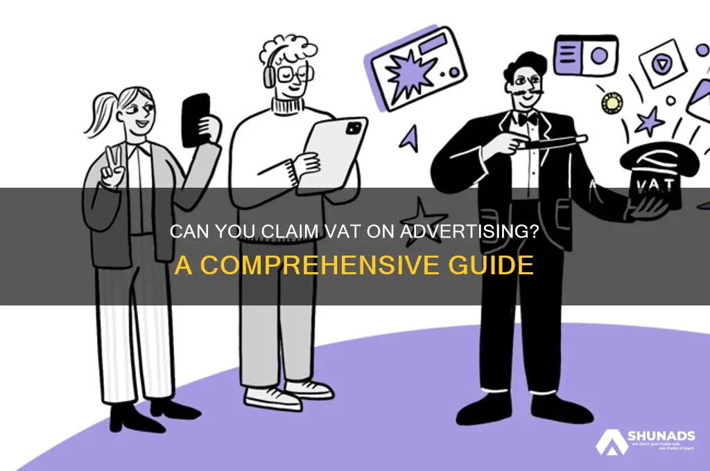 can you claim vat on advertising