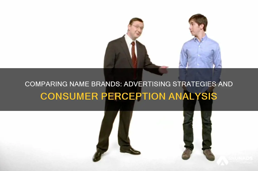 can you compare name brands in advertising